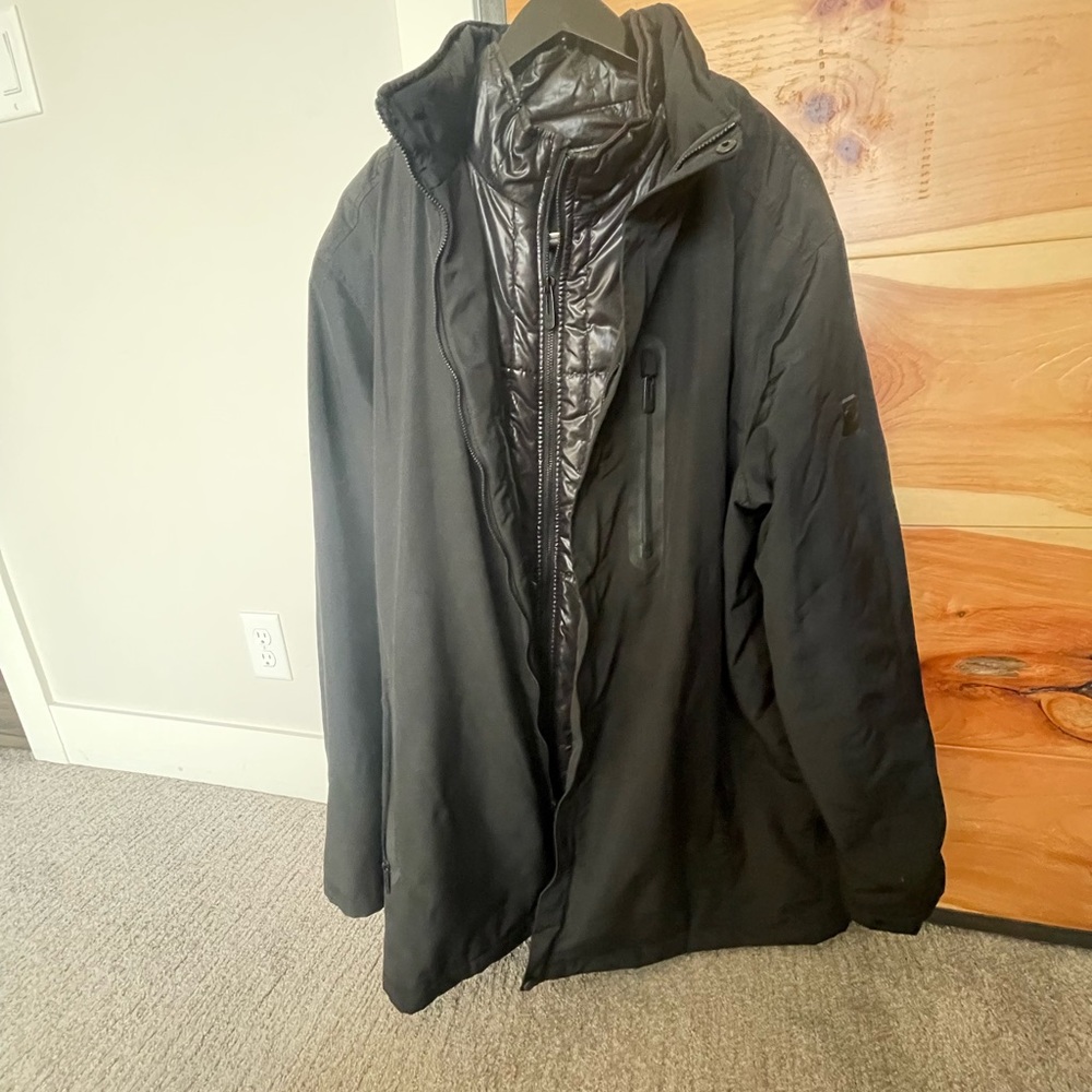 Black Tumi Jacket with inner removable liner jacket